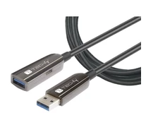 Techly ICOC U3AMF-HY-020 USB 3.0 optikai hosszabbító kábel USB-A hímről USB-A nőre 20m