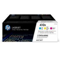 HP 410X 3-pack High Yield Cyan/Magenta/Yellow Original LaserJet Toner Cartridges