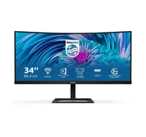 Philips E Line 346E2CUAE/00 számítógép monitor 86,4 cm (34") 3440 x 1440 pixelek Wide Quad HD+ LCD Fekete