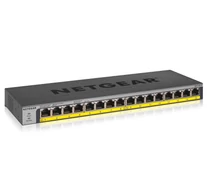 NETGEAR GS116LP Beállítást nem igénylő (unmanaged) Gigabit Ethernet (10/100/1000) Ethernet-áramellátás (PoE) támogatása Fekete