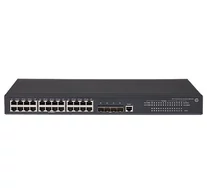 Hewlett Packard Enterprise FlexNetwork 5130 24G 4SFP+ EI Vezérelt L3 Gigabit Ethernet (10/100/1000) 1U Fekete