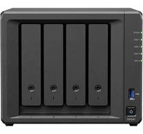 Synology DP340 tárolószerver NAS Asztali R1600 16 GB 32 TB HDD Fekete