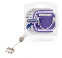 Szinkron és Töltő Kábel Apple Dock 30-Pólusú - USB A Dugó 0.10 m Fehér