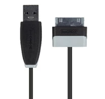 Szinkron és Töltő Kábel Samsung 30 Pólusú Dugasz - USB A Dugó 1.00 m Fekete