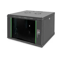 Digitus DN-19 07U-6/6-SW állvány 7U Falra szerelhető állvány Fekete