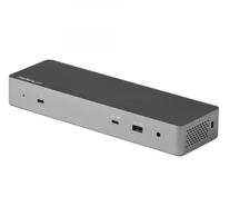 StarTech.com TB3CDK2DHUE dokkoló állomás és port replikátor Vezetékes Thunderbolt 3 Fekete, Szürke
