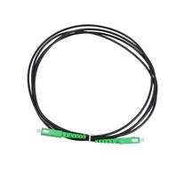 Extralink SC/APC-SC/APC Fekete | Patchcord | Egymódú, Simplex, 3mm, 2m