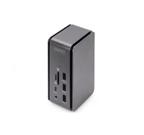 Digitus DA-70897 dokkoló állomás és port replikátor Vezetékes USB 3.2 Gen 1 (3.1 Gen 1) Type-C Fekete, Szürke