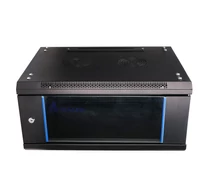 Extralink 4U 600X450 WALL-MOUNTED RACKMOUNT CABINET BLACK Falra szerelhető állvány Fekete