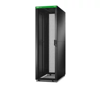 Easy Rack 600mm/42U/800mm tetővel, oldalsó panellel, kerekekkel, lábakkal és 4 konzollal, alj nélkül, fekete