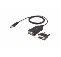 ATEN UC485 soros kábel Fekete 1,2 M USB A típus DB-9