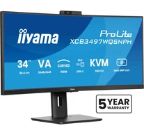 iiyama XCB3497WQSNPH-B1 34 hüvelykes VA 3440x1440 350cd/m2 0,4ms 2xHDMI DP USB 5 év garancia