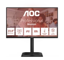 AOC 24E4U számítógép monitor 60,5 cm (23.8") 1920 x 1080 pixelek Full HD LED Fekete