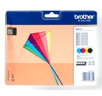 Brother LC-223VALBP tintapatron 4 db Eredeti Fekete, Cián, Magenta, Sárga