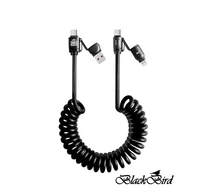 BLACKBIRD Adatkábel Extreme 4in1 USB-A/USB-C/Lightning 50-200cm, fekete