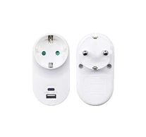 BLACKBIRD Hálózati Dugalj elosztó 250V, Max:3680W USB A+C 3.1A/5V SQ-GZB-01/01-UAC-2 gyerekvédelem, Fehér