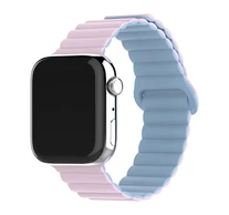 BLACKBIRD Szíj Iwatch készülékhez SPORT mágneses Rózsaszín Világos kék 42/44/45/46/49 mm