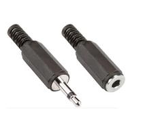 Audió Csatlakozó Készlet 3.5 mm Fekete