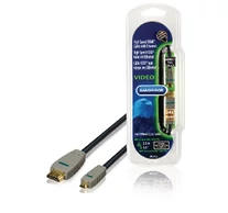Nagy Sebességű Hdmi Kábel Ethernettel HDMI Csatlakozó - HDMI Micro Dugasz 2.00 m Kék