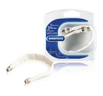 Antenna Kábel Lapos F Aljzat - F Aljzat 0.20 m Fehér