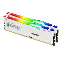 Kingston Technology FURY Beast 64GB 6000MT/s DDR5 CL36 DIMM (Kit of 2) White RGB EXPO