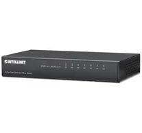 Intellinet 8-Port Fast Ethernet Office Switch Fast Ethernet (10/100) Fekete