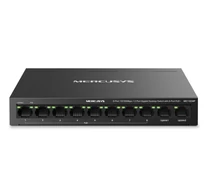 Mercusys MS110CMP hálózati kapcsoló Fast Ethernet (10/100) Ethernet-áramellátás (PoE) támogatása Fekete