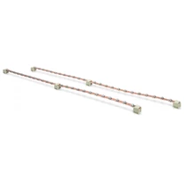 Potenciálkiegyenlítő sínkészlet, 2 db, 820 mm² x 24 csatlakozási pont, földelő vezetékekkel 2 x 24 csatlakozási pont, földelő vezetékekkel