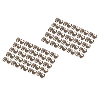 Színes klipsz RJ45 csatlakozóhoz, barna, 100 darabos csomag