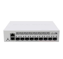 Mikrotik CRS310-1G-5S-4S+IN L3 Gigabit Ethernet switch (10/100/1000) PoE in támogatással (PoE out támogatás nélkül) 1U