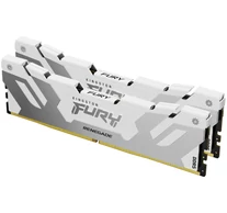Kingston Technology FURY 32GB 6000MT/s DDR5 CL32 DIMM (Kit of 2) Renegade White XMP