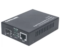 Intellinet 510493 hálózati média konverter 1000 Mbit/s Fekete