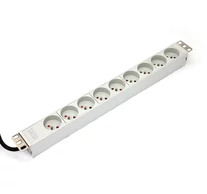 A-19-STRIP-3-IMP - 1U - Aluminum - White - 9 AC outlet(s) - 1.8 m - 250 V