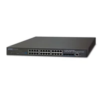 PLANET SGS-6341-24T4X hálózati kapcsoló Vezérelt L3 Gigabit Ethernet (10/100/1000) 1U Fekete