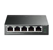 TP-Link TL-SG105PE hálózati kapcsoló Vezérelt L2 Gigabit Ethernet (10/100/1000) Ethernet-áramellátás (PoE) támogatása Fekete