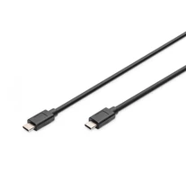 Digitus AK-300139-010-S USB kábel USB 3.2 Gen 2 (3.1 Gen 2) 1 M USB C 10 Gbit/s Fekete