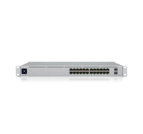 Ubiquiti USW-PRO-24-POE Networks UniFi Pro 24-Port PoE Vezérelt L2/L3 Gigabit Ethernet (10/100/1000) Ethernet-áramellátás (PoE) támogatása 1U Ezüst