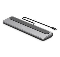 12-portos USB-C dokkoló állomás, max. 8K/30Hz HDR-rel, HDMI, DP, max. 3 monitor (MST), USB-C 3.2 Gen 2, Gigabit Ethernet, SD/Micro SD, Audio, PD 100W