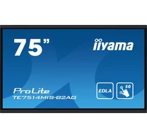 iiyama PROLITE TE7514MIS-B2AG Laposképernyős digitális reklámtábla 190,5 cm (75") LCD Wi-Fi 435 cd/m² 4K Ultra HD Fekete Érintőképernyő Beépített processzor And