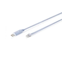 Digitus DA-70173 Konzol USB-A 2.0 férfi RJ45 adapter kábel | FTDI chipkészlet (FT232RNL) | Világoskék | 1.8m