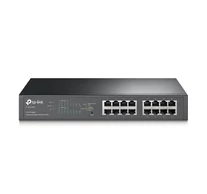 TP-Link TL-SG1016PE hálózati kapcsoló Vezérelt L2 Gigabit Ethernet (10/100/1000) Ethernet-áramellátás (PoE) támogatása Fekete