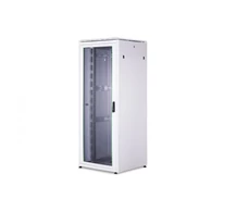 Unique 19" 42U álló hálózati szekrény 800x800, elülső ajtó üveg, szürke, 800kg 2053x800x800 mm, szín: szürke (RAL 7035)