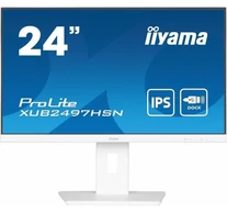 iiyama ProLite XUB2497HSN-W2 számítógép monitor 60,5 cm (23.8") 1920 x 1080 pixelek Full HD LED Fehér
