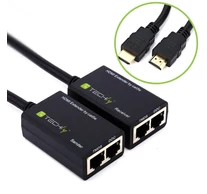 Techly IDATA EXT-E30D HDMI hosszabbító 1080p60Hz-ig 30m-ig Cat5e/6 kábelen