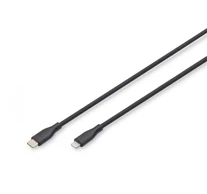 Szilikon USB-C to Lightning tápkábel, USB 2.0 60W, MFI, 1m fekete