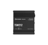 Teltonika TSW212 hálózati kapcsoló Vezérelt L2 Gigabit Ethernet (10/100/1000) Fekete