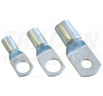 Szigeteletlen szemes csősaru, ónozott elektrolitréz  6mm2, M6, (d1=3,8mm, d2=6,4mm)