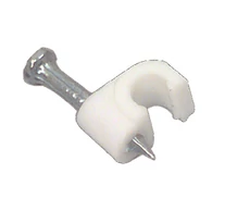 Kábelkapcsok Csipesz 5 mm Fehér