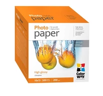 COLORWAY Fotópapír, magasfényű (high glossy), 200 g/m2, 10x15, 500 lap