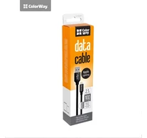 COLORWAY Kábel, Cable USB Apple Lightning 1m 2.1A black (CW-CBUL004-BK)